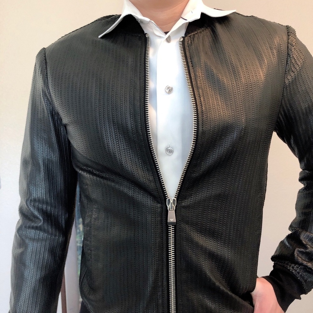 EMPORIO ARMANI LEATHER JACKET